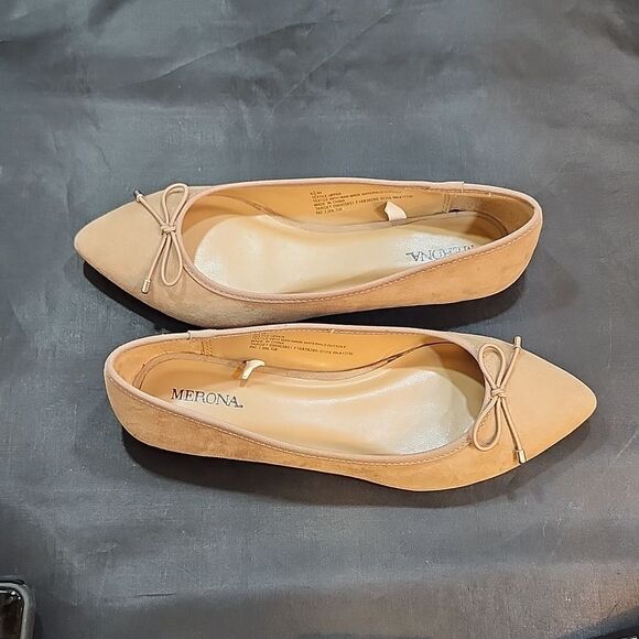 BRAND NEW MERONA BOWNOT POINTED TOE WOMEN'S FLAT SHOE - Picture 5 of 16